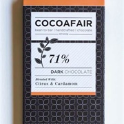 Cocoafair 71% Dark Chocolate Citrus &amp; Cardamom