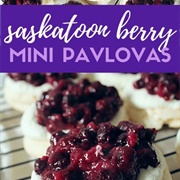 Saskatoon Berry Pavlova