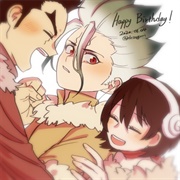 Taiju X Yuzuriha X Senku