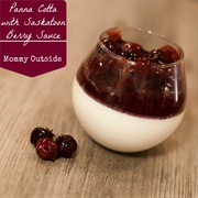 Saskatoon Berry Panna Cotta