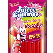 Juicee Gummee Strawberry Pencils
