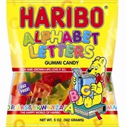 Haribo Alphabet Letters