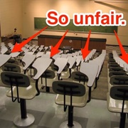 Bolted College Desks