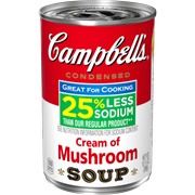 25% Less Sodium Cream of Mushroom Soup
