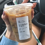 Iced Skinny Vanilla Latte