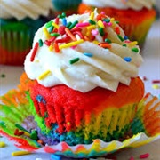 Rainbow Cupcake