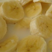 Banana Slices With Milk