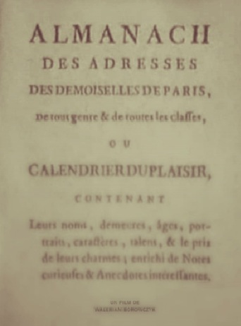 Almanac of Addresses of the Ladies of Paris (1990)