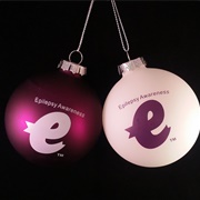 Epileptic Awareness Ribbon Ornament