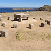 Inca Table. Isla Del Sol, Bolivia
