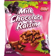 Mister Choc Milk Chocolate Raisins