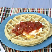 Waffles With Salsa