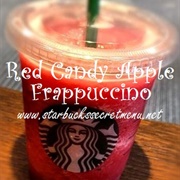 Red Candy Apple Frappuccino