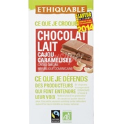 Ethiquable Chocolat Lait Cajou Caramelisee