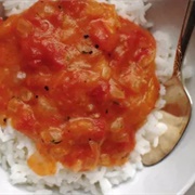 Tomato Gravy on Rice