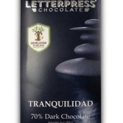Letterpress Tranquilidad 70% Dark Chocolate