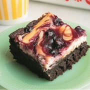 Saskatoon Cheesecake Brownie