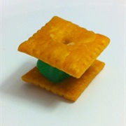 Gummy Bear Cheezit Sandwiches