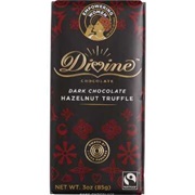 Divine Hazelnut Truffle Dark Chocolate Bar