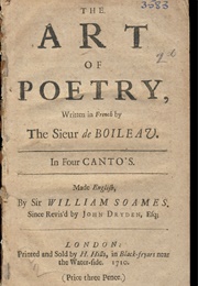 The Art of Poetry (Nicolas Boileau-Despreax)