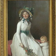 Portrait of Emilie Seriziat and Her Son - Jacques-Louis David