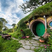 Bilbo Baggins House, Hobbiton, Matamata, New Zealand