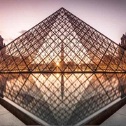 Louvre Pei Pyramid Entrance