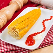 Corn With Ketchup