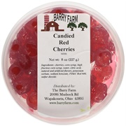 Candied Red Cherries