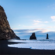 Black Sand Beach, Reykjavik, Iceland