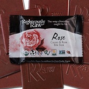 Righteously Raw Rose Chocolate Bar