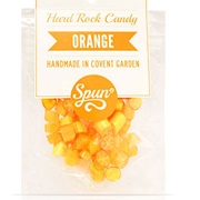 Spun Orange Hard Rock Candy