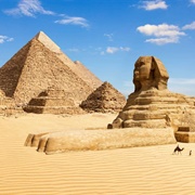 Marvel at the Pyramids of Giza, Egypt