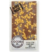 Cocoba Gold Star Christmas Milk Chocolate