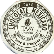Taza Stone Ground Salt & Pepper Chocolate Mexicano