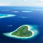Heart-Shaped Island, Maldives