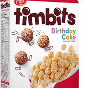 Timbits Birthday Cake Cereal