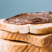 Nutella(Chocolate Spread) on Toast