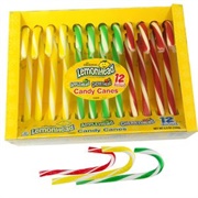 Lemonhead Candy Canes