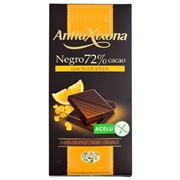 Antiu Xixona Negro 72% Cacao Con Naranja