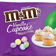 M&M's Vanilla Cupcake