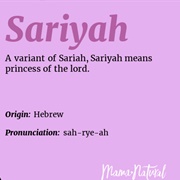 Sariyah