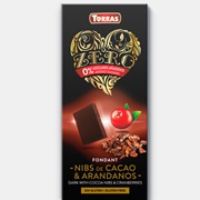 Torras Dark Chocolate, Cocoa Nibs &amp; Cranberry