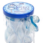 Curly Cutes Blue Raspberry Ribbon Pops