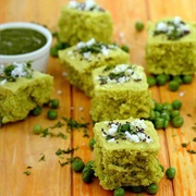 Green Peas Dhokla