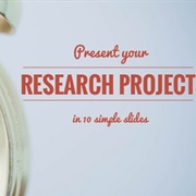 Present Research at a Conference