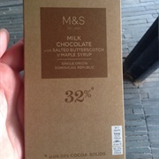 M&S Milk Chocolate Salted Butterscotch & Maple Syrup
