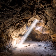 Lava Tube Mojave Desert