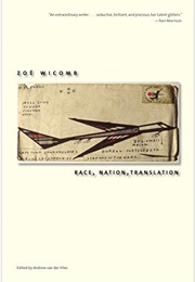 Race, Nation, Translation (Zoë Whicomb)