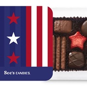 See's Stars & Stripes Box